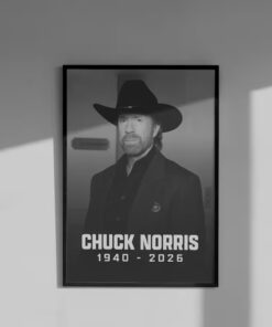 Chuck Norris Tribute Poster - Legend 1940-2026 Art Print, Motivational Hero Wall Decor