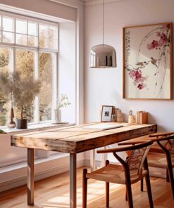 Cherry Blossom Wall Art, Japanese Bird Poster, Asian Style Print, Oriental Nature Artwork, Zen Home Decor, Traditional Floral Wall Art