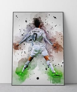 Cristiano Ronaldo Poster Football Wall Art Print
