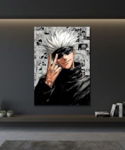 Custom Anime Metal Poster, UV Printed Wall Art, Gaming Room Decor