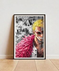 Donquixote Doflamingo Anime Portrait Poster, Matte Vertical Poster