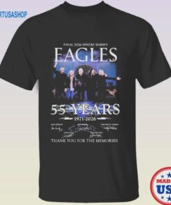Eagles Final 2026 Sphere Shows 55 Years 1971 2026 T-Shirt