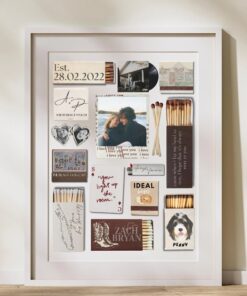 Editable Matchbook Poster Template, Brown Neutral poster