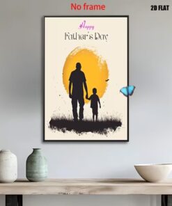 Father's Day Canvas Poster Gift Wall Art Decor for Dad Grandpa Husband Print