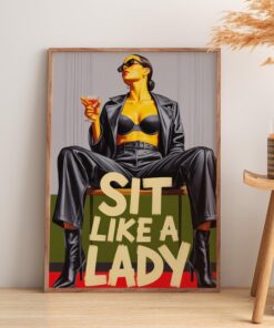 Feminist Fashion Wall Art, Retro Woman Art Print, Bold Pop Art Style Poster