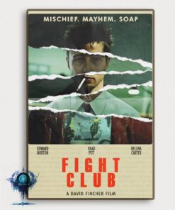Fight Club Movie Poster High Definition Canvas Art Print