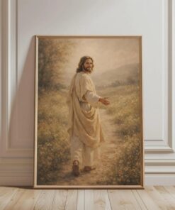 Follow Jesus Wall Art, Religious Art, Christian Poster & Canvas