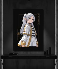 Frieren Beyond Journey's End Metal Poster, Anime Mage Wall Art, Manga Decor Sign