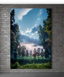Frieren Beyond Journey's End Metal Poster, Frieren the Slayer Wall Art, Mage Elf Anime Decor
