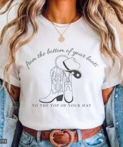 From the Bottom of Your Boots Tee, Minimalist Southern Style Shirt