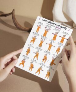 Full Body Dumbbell Exercises for Seniors, Seated & Standing Workout Chart