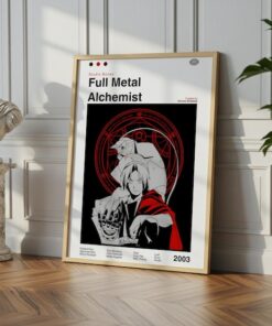 Full Metal Alchemist Poster Vintage Anime Manga Art Print