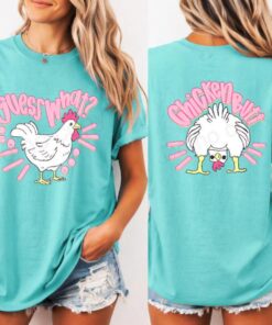 Funny Chicken Butt Shirt, Guess What Chicken Tee, Farm Humor T-Shirt, Cute Graphic Tee, Country Farm Shirt