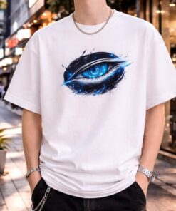 Gojo Satoru Anime Shirt, Jujutsu Kaisen Graphic Tee, JJK Six Eyes Cursed Energy Anime Tee