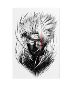 Hatake Rolled Poster, Anime Wall Decor, Ninja Art Print, Manga Gift, Stylish Home Aesthetic