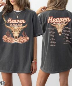 Heaven On Tour 2026 Skull Graphic T-Shirt