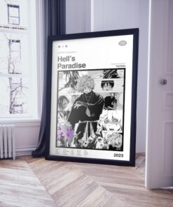 Hell's Paradise Anime Poster Minimal Manga Poster for Modern Rooms