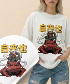 Jiraiya Toad Sage 90s Anime Shirt, Japanese Streetwear Manga Tee, Unisex Soft Grunge Aesthetic T-shirt, Ninja Graphic, Gift for Anime Fans