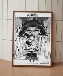 Jujutsu Kaisen Yuta Okkotsu Manga Poster, Minimalist Manga Wall Art, Japanese Style Decor, Vintage Retro Anime Print, Anime Wall Art Print