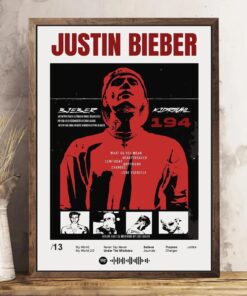 Justin Bieber Album Cover Poster Printable Wall Art Music Decor Bedroom Gift