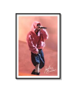 Justin Bieber Live Wall Art Print, Concert Poster, Pop Star Performance Photo, Music Fan Decor, Belieber Wall Art