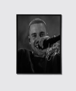 Justin Bieber Poster, Coachella 2026 Black & White Wall Art, Room Decoration