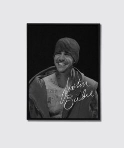 Justin Bieber Poster canvas, Coachella 2026 Black & White Wall Art