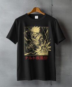 Kakashi Hatake Comfort Colors Shirt, Dark Anime Sensei Graphic Tee, Vintage Shonen Streetwear T-Shirt, Cool Manga Gift for Him