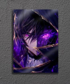 Lelouch vi Britannia Code Geass Metal Wall Art, Anime Poster, Gift for Manga