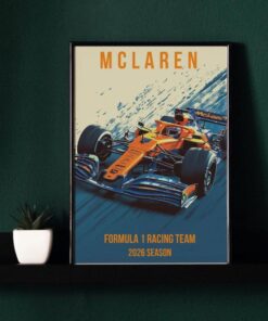 McLaren F1 Poster Print, Formula 1 Racing Team 2026, Motorsport Wall Art, F1 Fan Gift for Him, Racing Decor, Made to Order