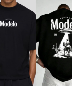 Modelo Cerveza Cowboy UFO Graphic Tee