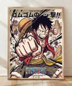 Monkey D Luffy One Piece Anime Manga Poster Home Decor Wall Art Print Gift Idea