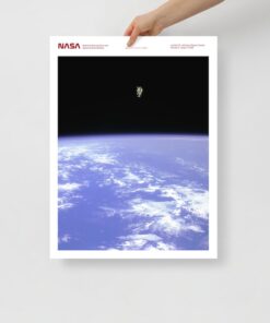 NASA Most Terrifying Photo Ever Taken Untethered Spacewalk, NASA Red Number photo, Poster