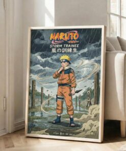 Naruto Storm Trainee 2002 Poster, Masashi Kishimoto Art Print, Anime Wall Decor, Home Gift