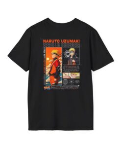 Naruto Uzumaki Anime T-Shirt Hokage Graphic Tee Manga Streetwear Shirt Japanese Anime Gift for Naruto Fans Unisex Cool Design