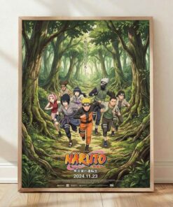 Naruto Uzumaki, Masashi Kishimoto 2024, Forest Ninja Mission, Anime Wall Art, Decor, Print, Poster