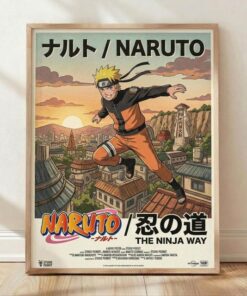 Naruto Uzumaki The Ninja Way Studio Pierrot Movie Poster Home Decor Wall Art Print