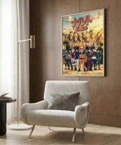 Naruto Uzumaki Wall Decor - Vintage Texture, Hidden Leaf Village