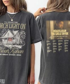 Noah Kahan The Divide Tour Shirt, I'll Leave Porch Light On Concert Tee