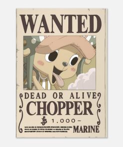 One Piece, Chopper Wanted after Wano Poster, Premium Matte Paper, Perfect Gift for Anime Fans