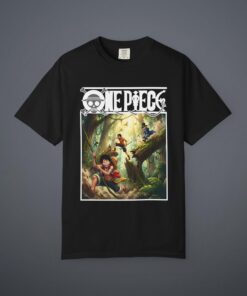 One Piece Inspired T-shirt, Straw Hat Pirates Anime Shirt, Luffy Ace Sabo Graphic