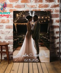 Personalized Photo to Canvas Print Wall Art, Framed Custom Family Wall Art, Custom Your Photo On Canvas Wall Art, Wedding Gift Idea