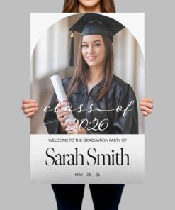 Photo Graduation Sign, Graduation Party Sign, Custom Graduation Picture Sign, Acrylic Graduation Party Decorations