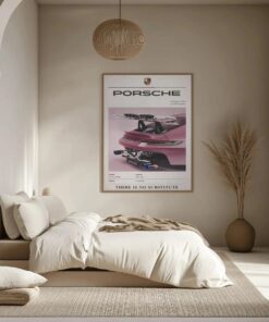 Porsche 911 GT3 RS Poster, Detailed Car Illustration Print