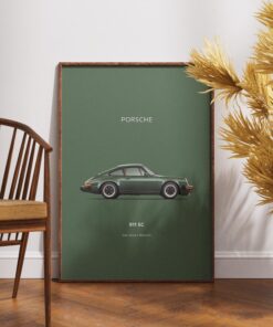 Porsche 911 GT3 RS Poster, Sports Car Wall Art Print, Modern Automotive Poster, Gift for Car Enthusiast