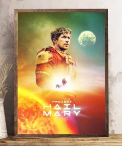 Project Hail Mary Movie Poster, Sci Fi Space Astronaut Art, Modern Cinema Print
