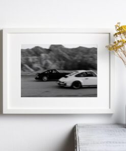 Racing Porsche 911 Print, Vintage Porsche Black and White Wall Art, Vintage Print, Photography Prints, Museum Quality Photo Art Print