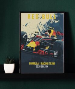 Red Bull F1 Poster Print, Formula 1 Racing Team 2026, Motorsport Wall Art, F1 Fan Gift for Him, Racing Decor, Made to Order