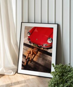 Retro Porsche 911 Poster, Red Porsche Coupe, Porsche Girls Print, Vintage Porsche Poster, Photography Prints, Museum Quality Photo Art Print