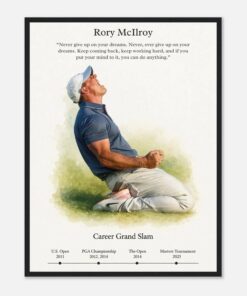 Rory McIlroy Poster & Canvas, Golf Wall Art